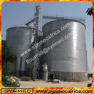 Silos de grano usados ​​para silos de harina de trigo 1000T silos de estructura de acero